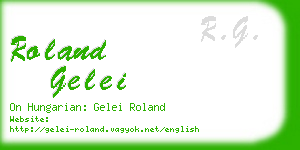 roland gelei business card